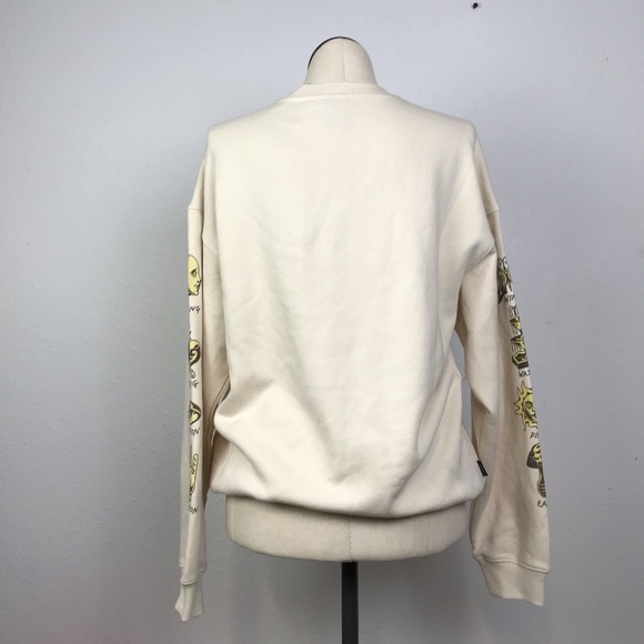 Jake Foreman Elements As Consciou Sweatshirt Women’s Size M Color Beige Pullover - Picture 3 of 16